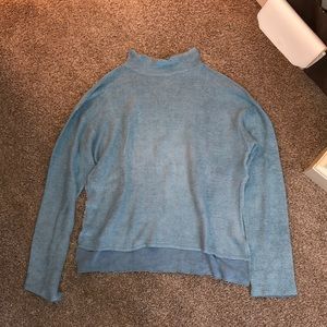 Blue knit sweater